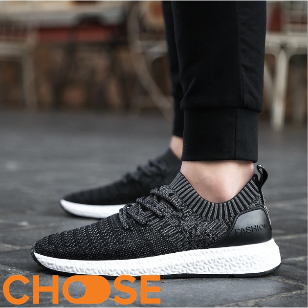 Giày Thể Thao Nam Choose Giày Vải Sneaker Lười Nam Đế Đúc Nguyên Khối MẪU MỚI GK614