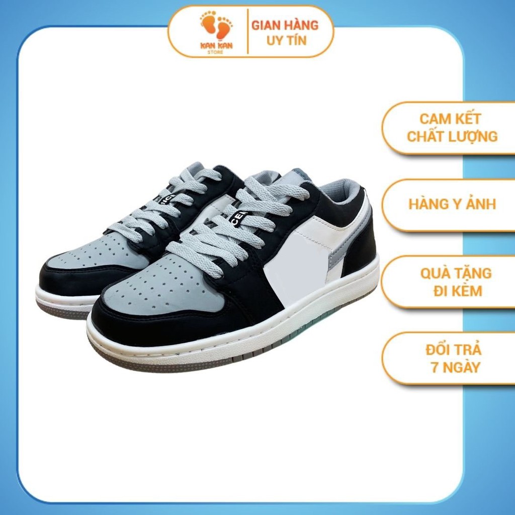 Giầy Thể Thao Nữ Nam KA045 Giày Sneaker Trắng Jordan Air Cổ Thấp Bản Đẹp KanKanStore