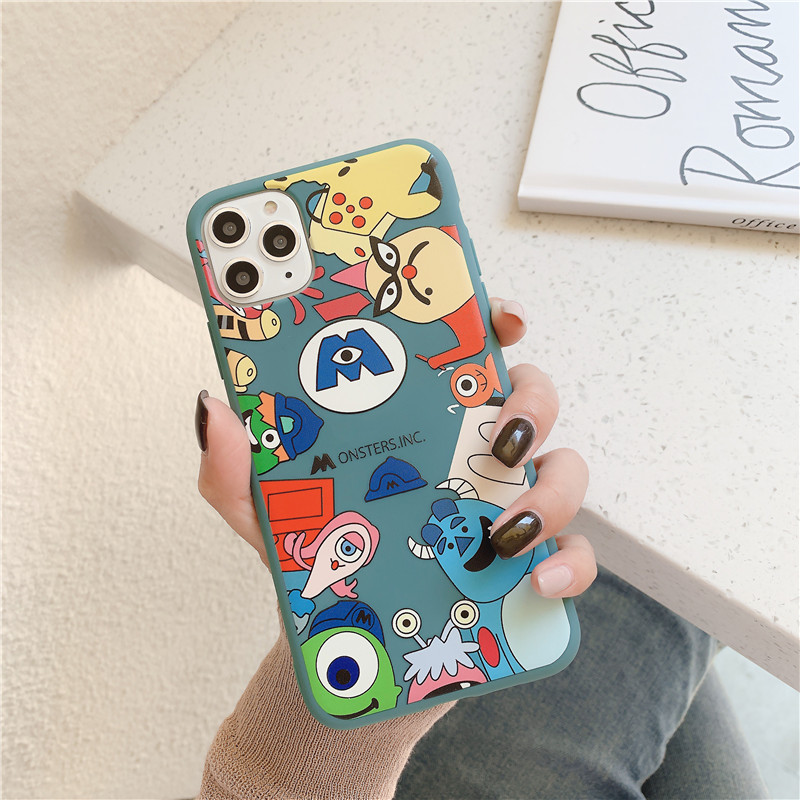 Ốp điện thoại TPU họa tiết hoạt hình dễ thương cho iPhone 12 Mini 11 Pro Mã X XSMAX XR 8 / SE2 7 Plus 6S | BigBuy360 - bigbuy360.vn