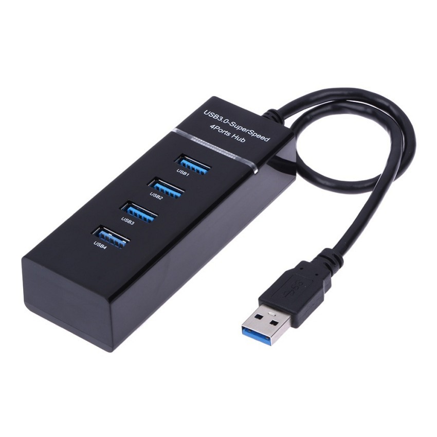 Bộ chia 4 Cổng USB 3.0 Dây Dài 30cm - HUB USB 3.0 4 Port