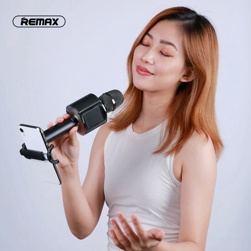 Micro Karaoke Bluetooth CHÍNH HÃNG Remax K05 tích hợp giá đỡ điện thoại - BẢO HÀNH 12 THÁNG