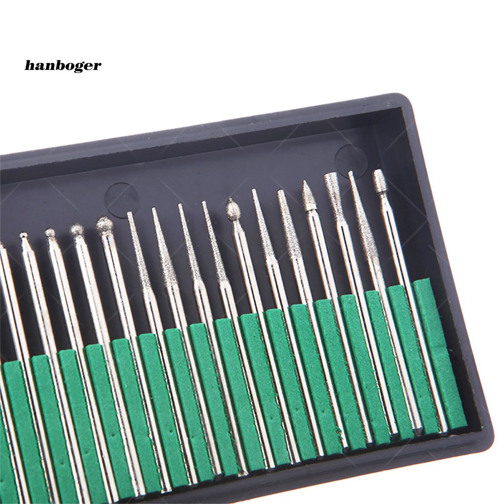 Set 30 đầu xoay mài móng tay bằng thép không gỉ cao cấp tiện dụng