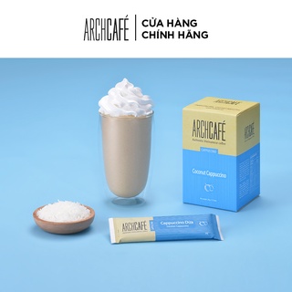 Cà phê Cappuccino Dừa - Archcafé (hộp 12 gói x 20g)