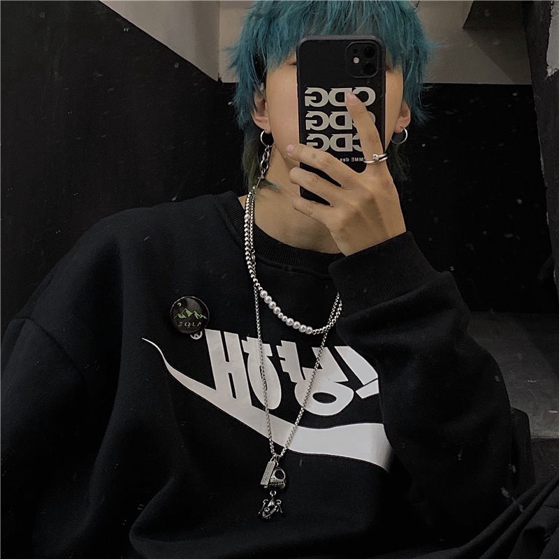 Dây Chuyền Vòng Cổ Nam Chuỗi Trơn Cuban Basic Thời Trang Ngầu Hiphop Titan Đẹp Không Gỉ Mặt Hình Người Ngoài Hành Tinh