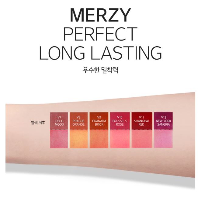 [V1-V12] Son kem lì Merzy The First Velvet Tint 4.5g | Thế Giới Skin Care