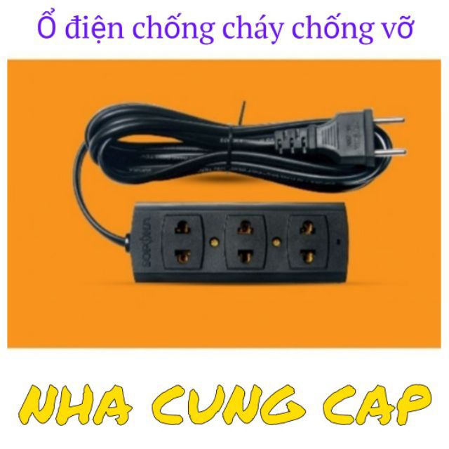 Ổ điện chống va đập 4 chấu 3m dây, 5m dây