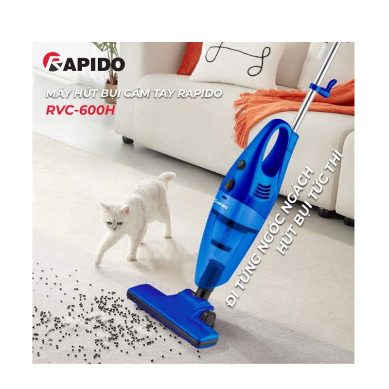 Máy hút bụi cầm tay Rapido RVC-600H