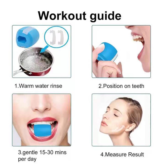 Dụng cụ tập cơ hàm/giảm mỡ mặt tạo hình nam tính cho nam tập luyện