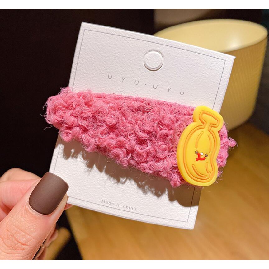 Kẹp Tóc Lông Cừu Thiết Kế Xinh Xắn