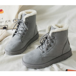 Bốt nữ du lịch - boot nữ lót bông mẫu hot 2020 - giày bốt nữ cao cổ ms203