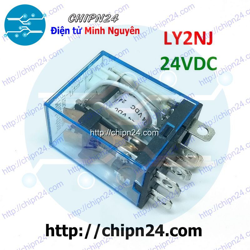 [1 CON] Relay Kiếng LY2NJ 8 chân 10A 24VDC (LY2N-J JQX-13F)