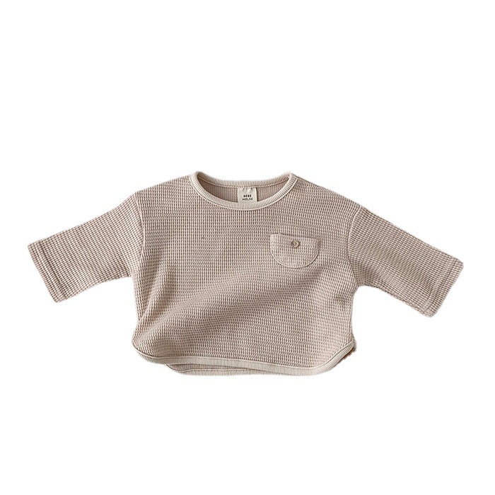 Ins Autumn Baby Kids Korean Style Long Sleeve Casual Bottoming Shirt
