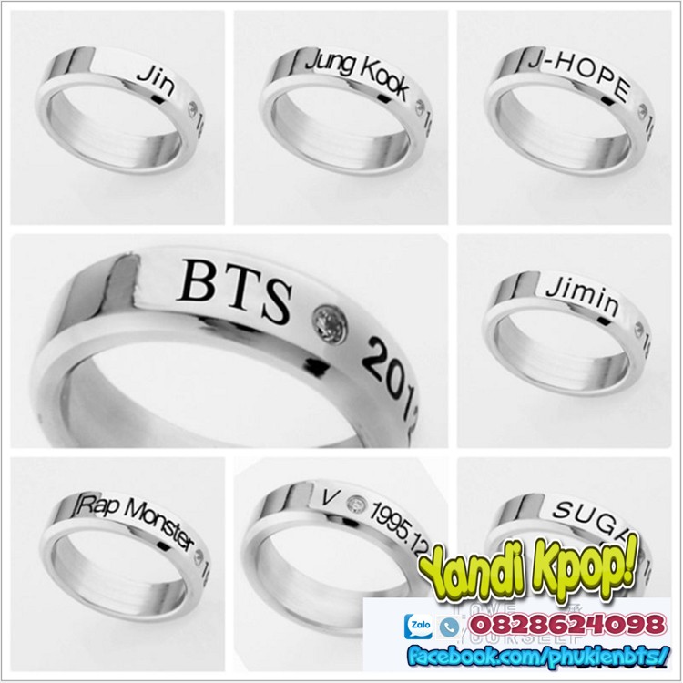 Nhẫn J-Hope BTS Nam Nữ Đẹp Giá Rẻ