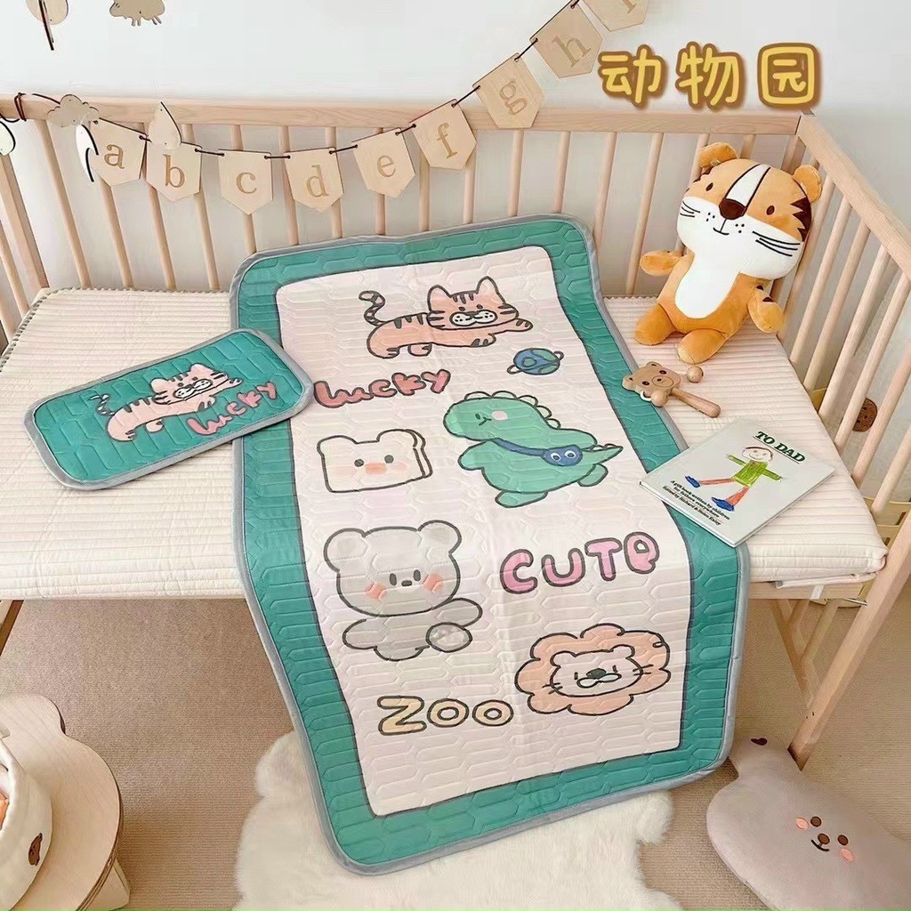 [RẺ VÔ ĐỊCH] Chiếu điều hòa trẻ em 5F tặng kèm gối in hình họa tiết đáng yêu