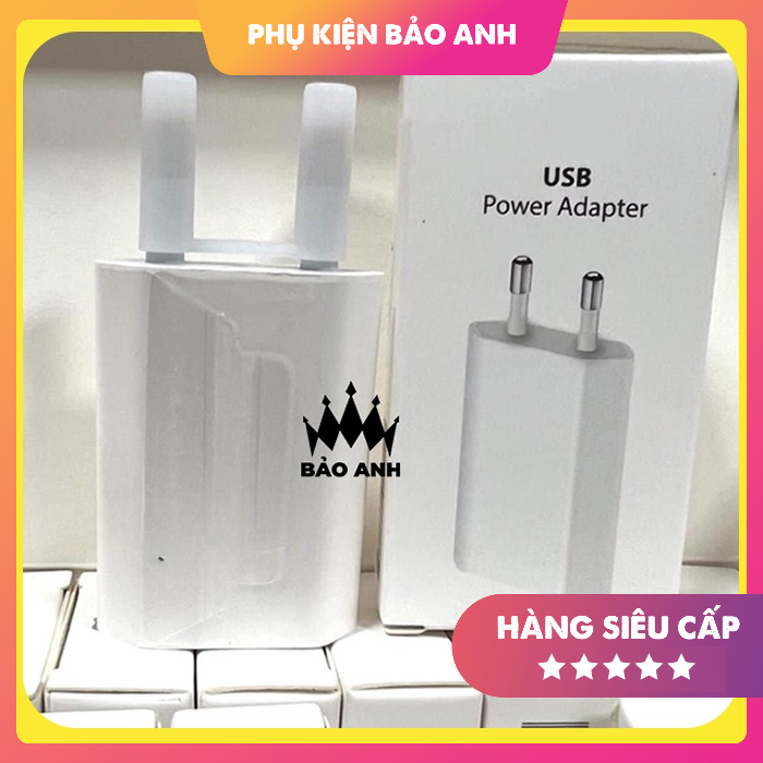 Củ sạc dẹt sạc nhanh chính hãng kèm hộp foxconn (BH 6 tháng) | BigBuy360 - bigbuy360.vn