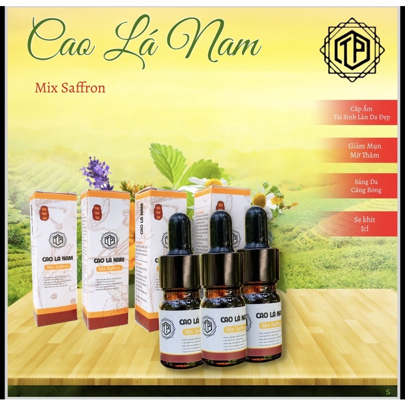 cao lá nam mix safron thơm râu bắp- chai bóp 5ml handmade