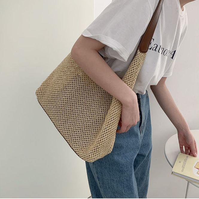 Honypove Túi Xách Tote Cỡ Lớn Phong Cách Retro Thời Trang Mùa Hè 2022 Cho Nữ