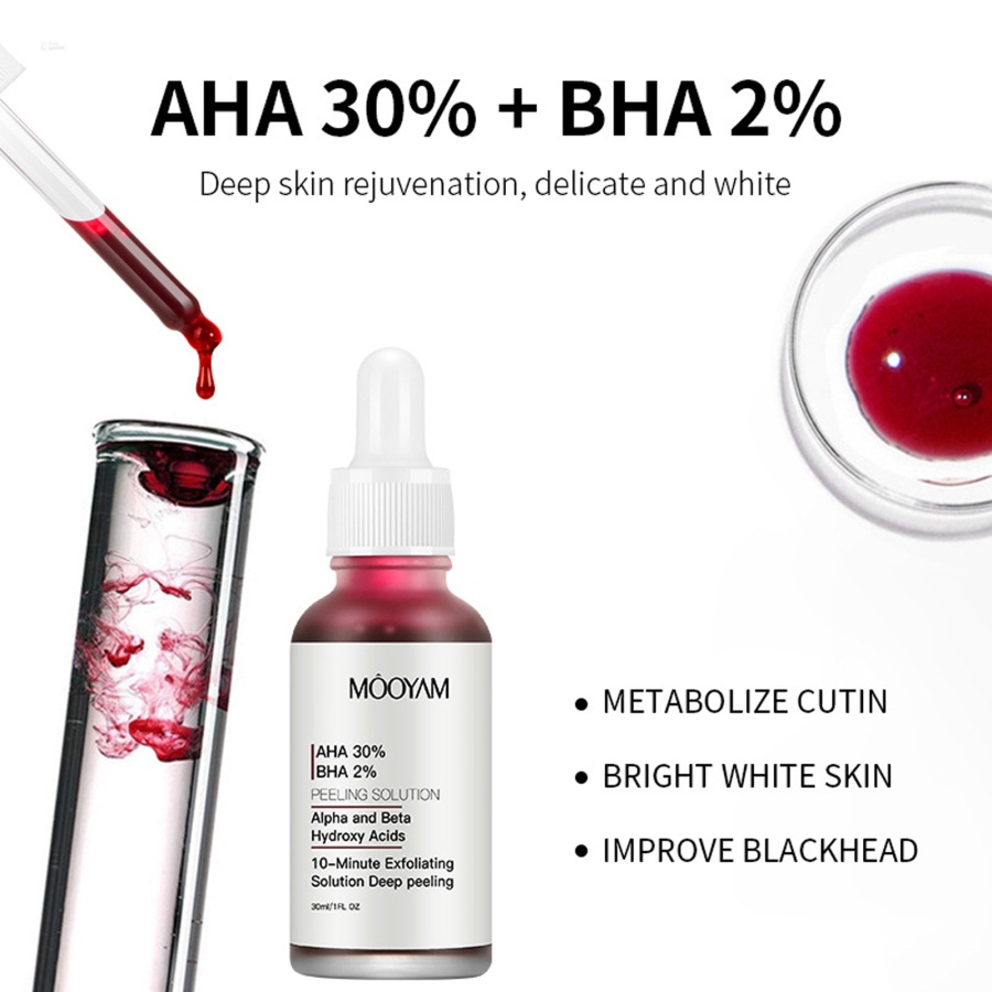 Tinh Chất Axit Hyaluronic 30% + BHA 2% Axit Salicylic Giúp Hỗ trợ giảm mụn Hiệu Quả