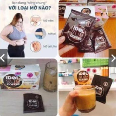 Cafe giảm cân, Cafe idol slim coffee thái lan mẫu cũ giảm cân gấp đôi