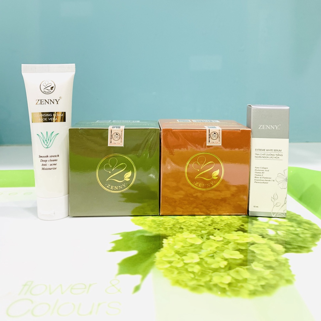 Bộ Kem Zenny chính hãng Sáng Da Ngừa Thâm Nám( Tặng Serum và Srm 20g)