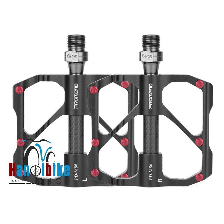 Pedal xe đạp thể thao Road/MTB Promend trục carbon PD M86C