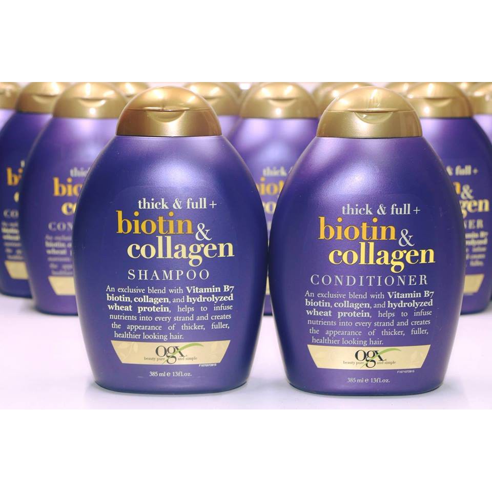DẦU GỘI & XẢ Organic Thick and Full Biotin and Collagen