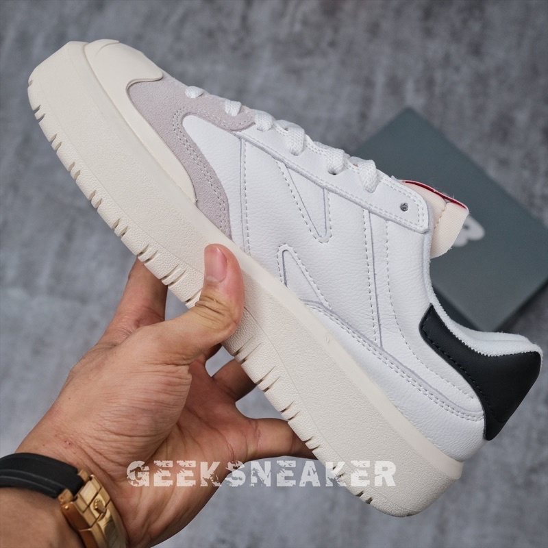 [GeekSneaker] Giày Sneaker Cổ Thấp NB New Balance 302 CT302 White Black - Gót Đen
