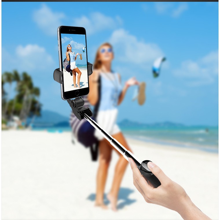 ☍℗Gậy tự sướng bluetooth kiêm giá đỡ 3 chân hỗ trợ điều khiển từ xa cao cấp | BigBuy360 - bigbuy360.vn