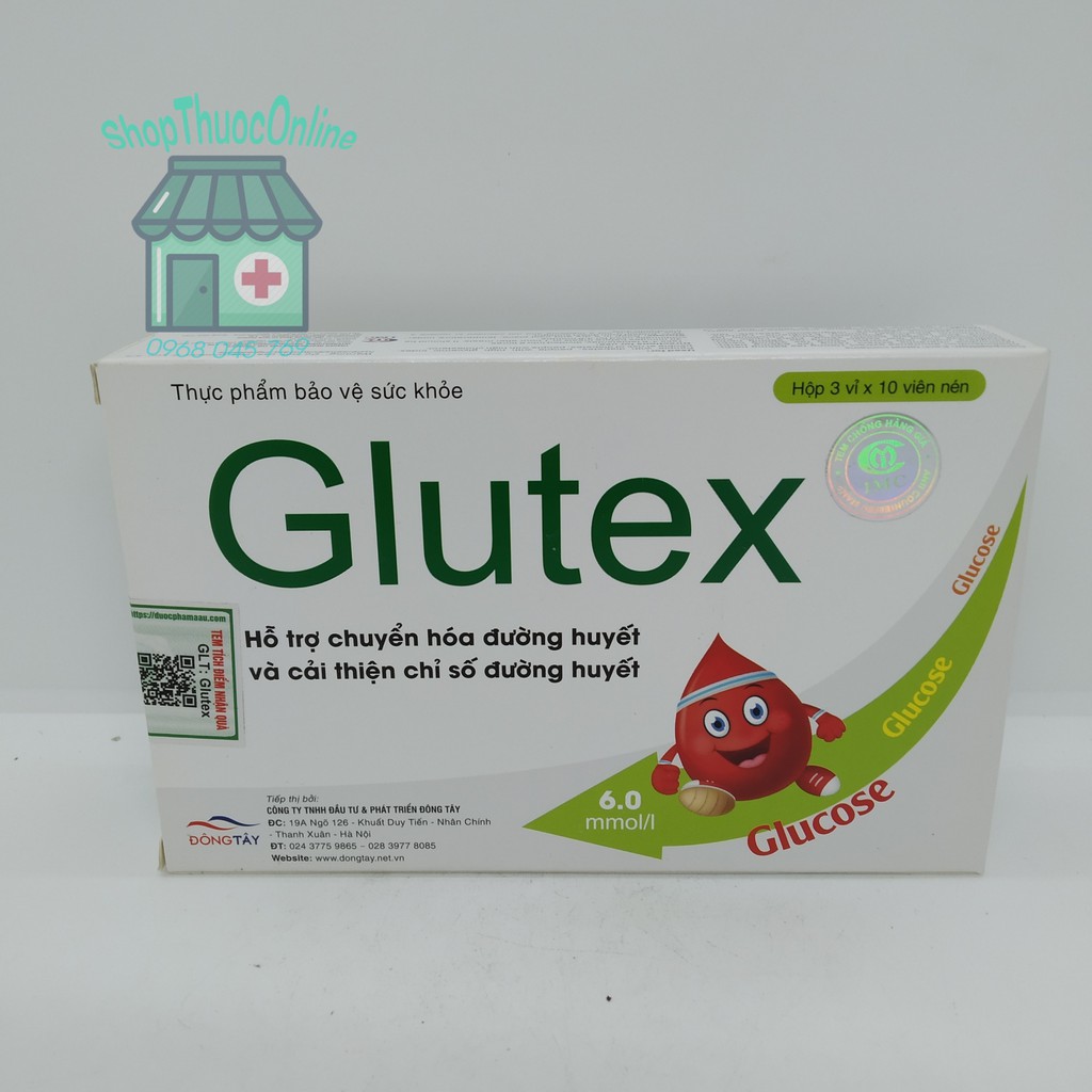 Glutex hỗ trợ đường huyết