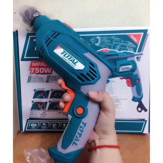 Máy khoan búa 750w total tg108136 máy khoan bê tông 13mm total máy khoan động lực