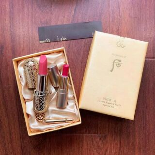 Set son whoo màu 25 tặng son dưỡng mini