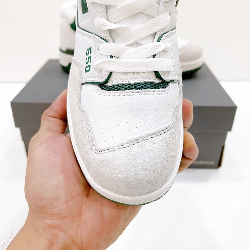 Giày sneaker New Balance 550 White Green - NB 550 Trắng Xanh Fullbox