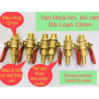 Van hơi đài loan 13mm , van 1 chiều khoá nhanh khí nén