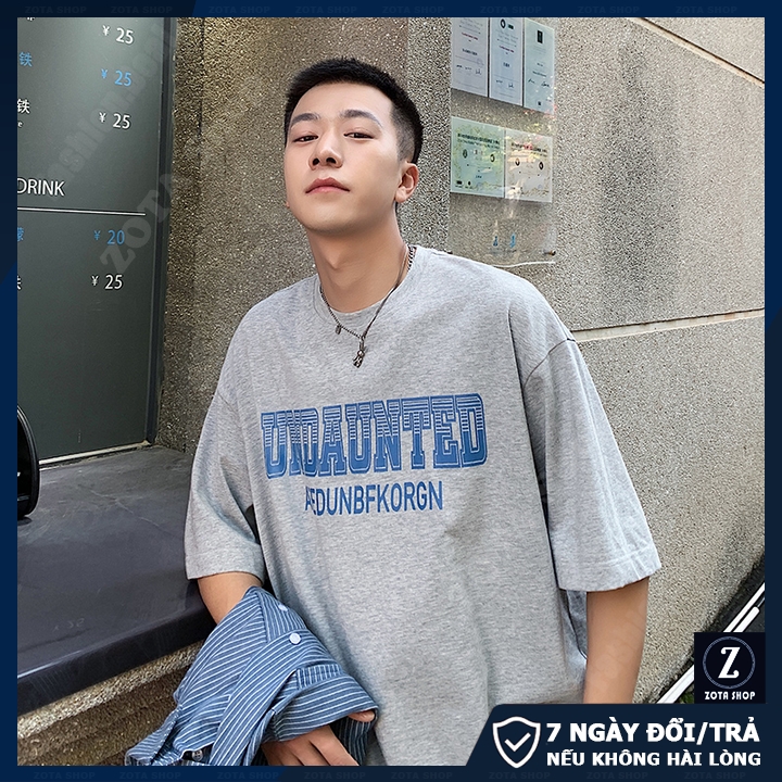 Áo thun nam tay lỡ unisex, Áo phông dáng rộng  UNDAUNTED NTL1O0 | BigBuy360 - bigbuy360.vn