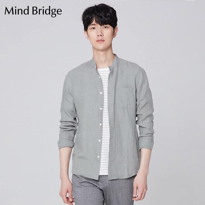 Áo sơ mi Mindbrige xanh mint xuất hàn