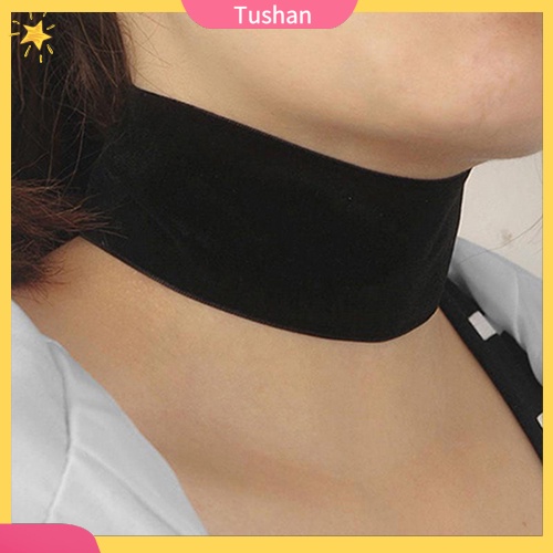 Vòng cổ choker nhung đen phong cách retro đơn giản xinh xắn cho nữ