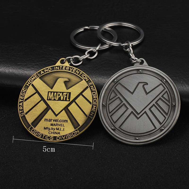 Móc Khóa Huy hiệu SHIELD Siêu Anh Hùng Marvel | Móc Khóa Giá Rẻ Store