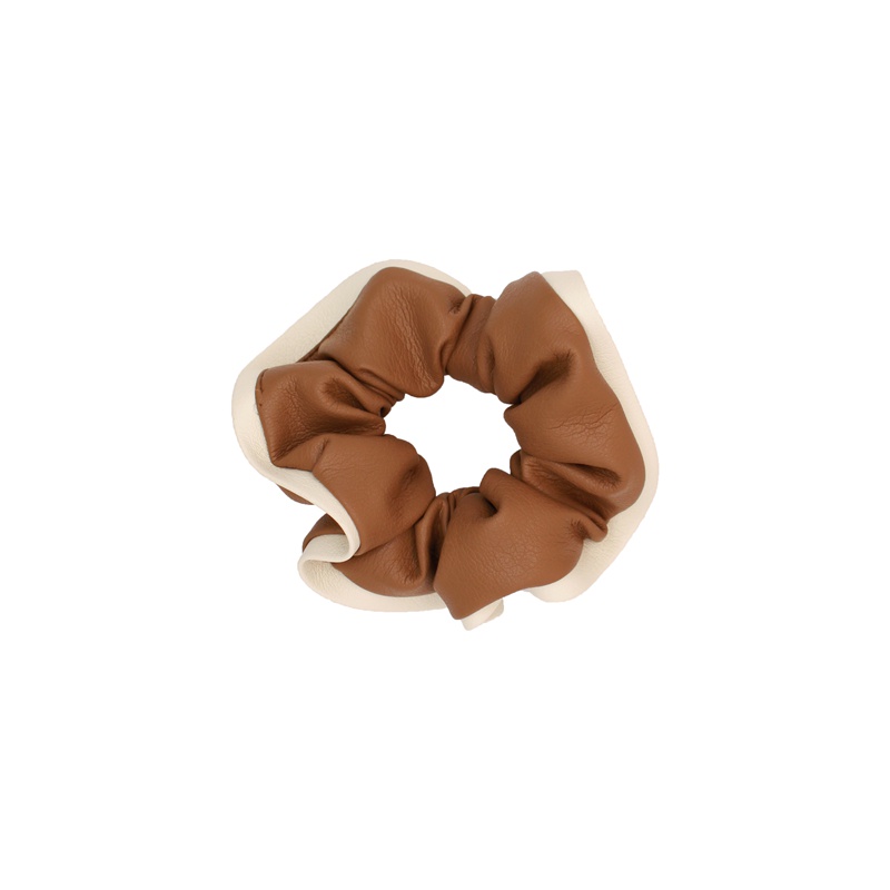 Scrunchies Cột Tóc Buộc Tóc Vải Da LIN Phong Cách Hàn Quốc