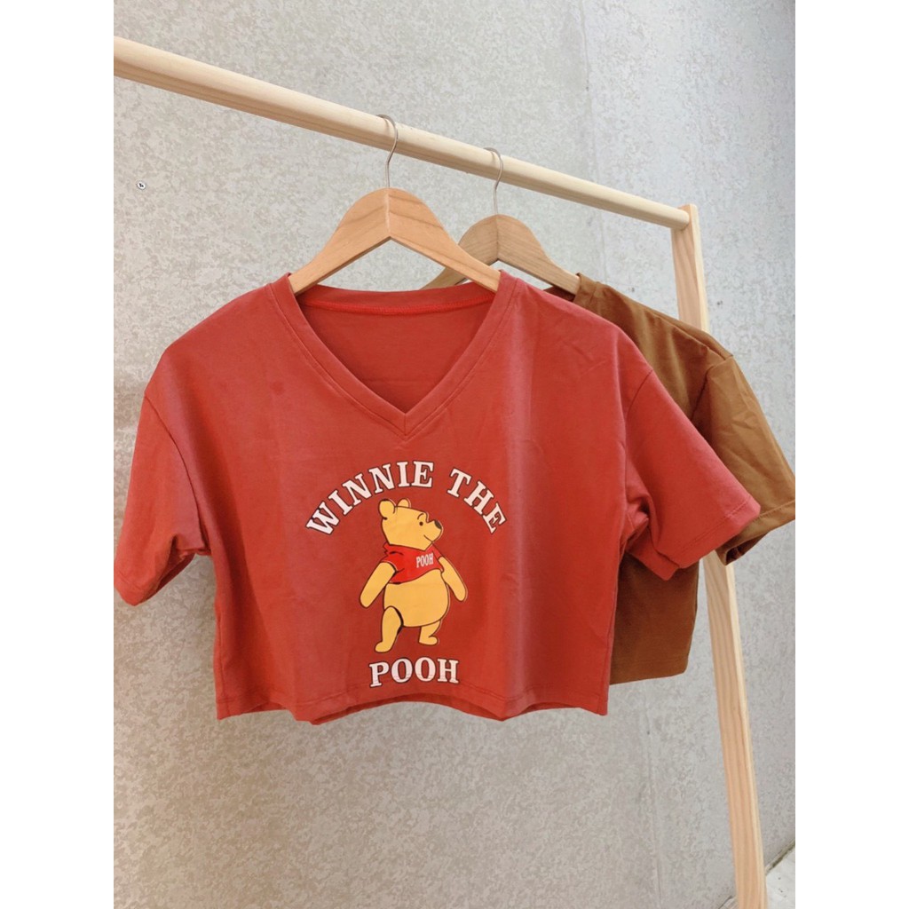 Áo Thun Croptop Nữ Cổ Tim Hình  Ngộ Nghĩnh | BigBuy360 - bigbuy360.vn