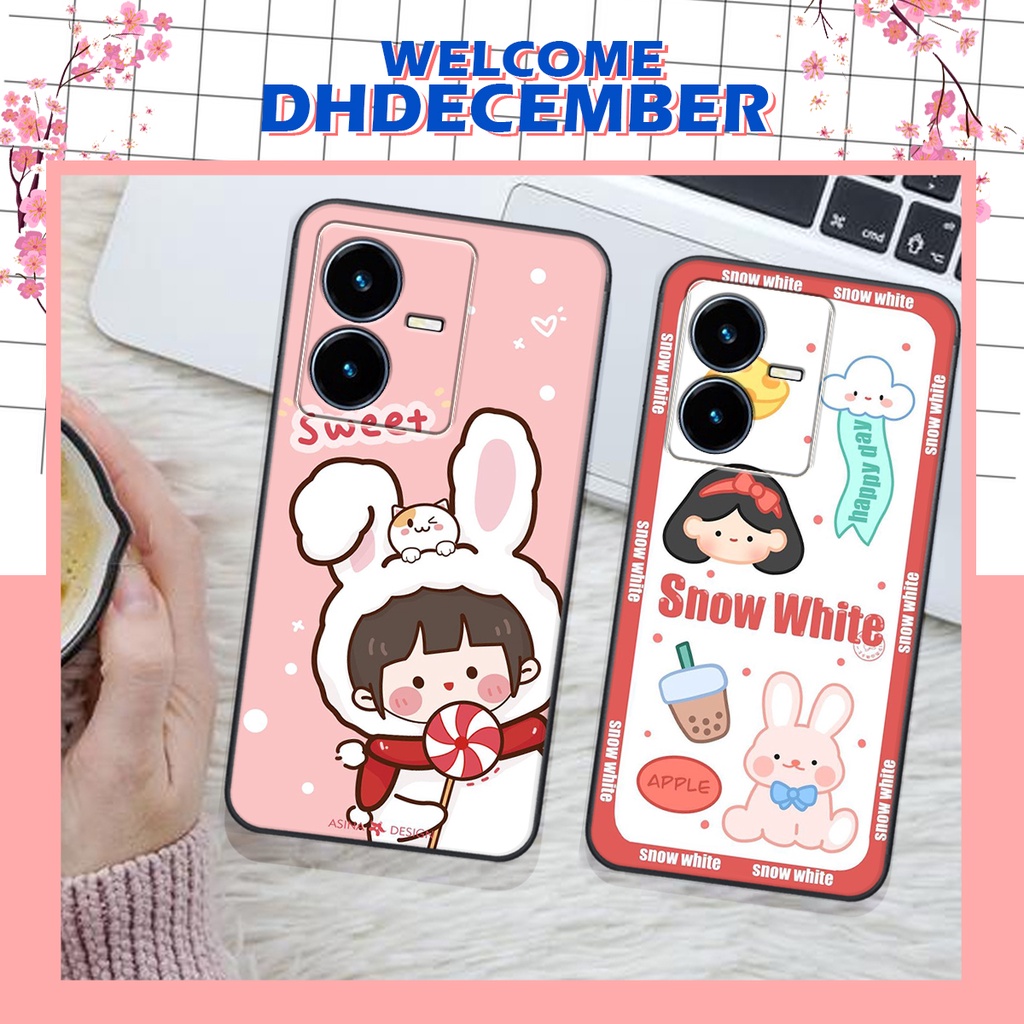 Ốp lưng Vivo Y22S 2022 - BẢO VỆ CAMERA  in hình 3D lucky, gấu Beer xinh xắn - KHÔNG NÊN BỎ LỠ