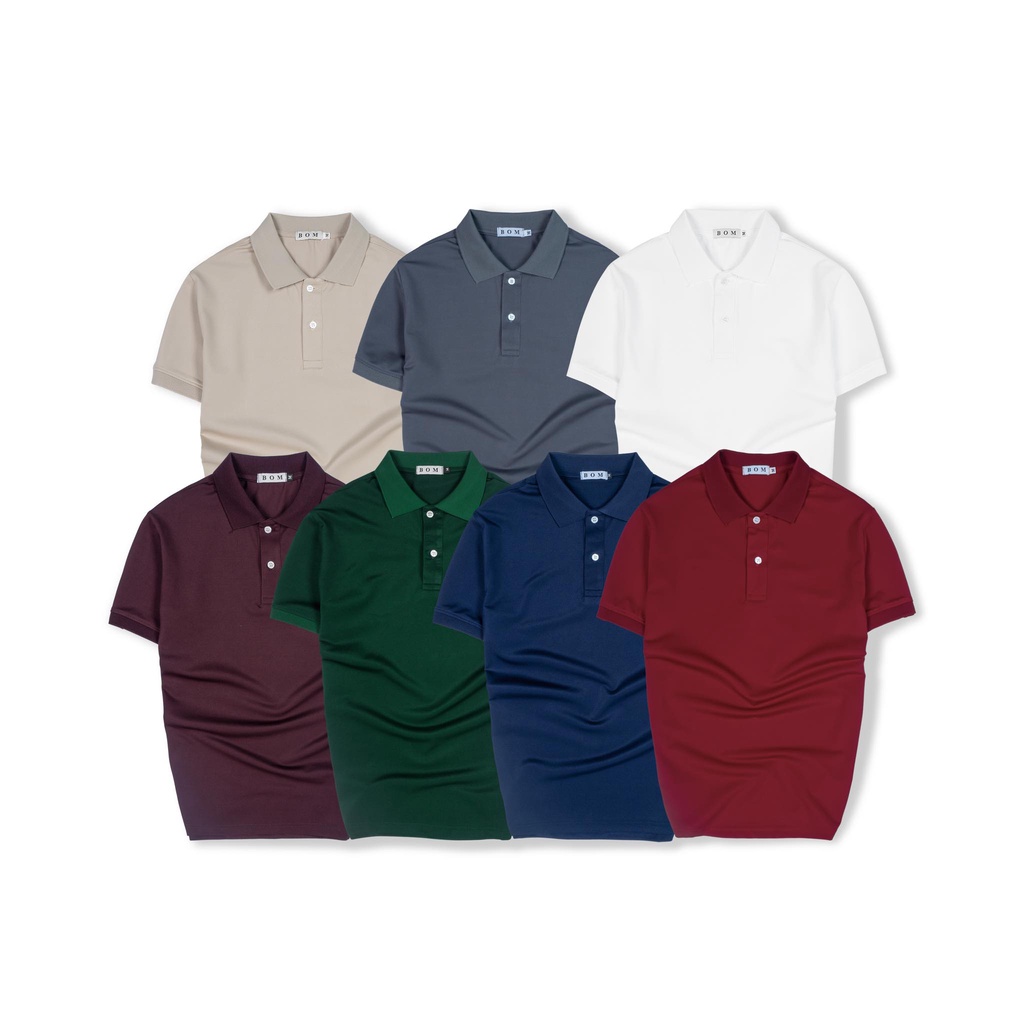 ÁO THUN POLO NAM CỔ BẺ TRƠN VẢI CÁ SẤU COTTON CAO CẤP FULL 8 MÀU