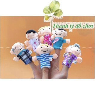 Bộ Rối Ngón Tay Các Nhân Vật (6 thành viên) Gia Đình Cho Bé