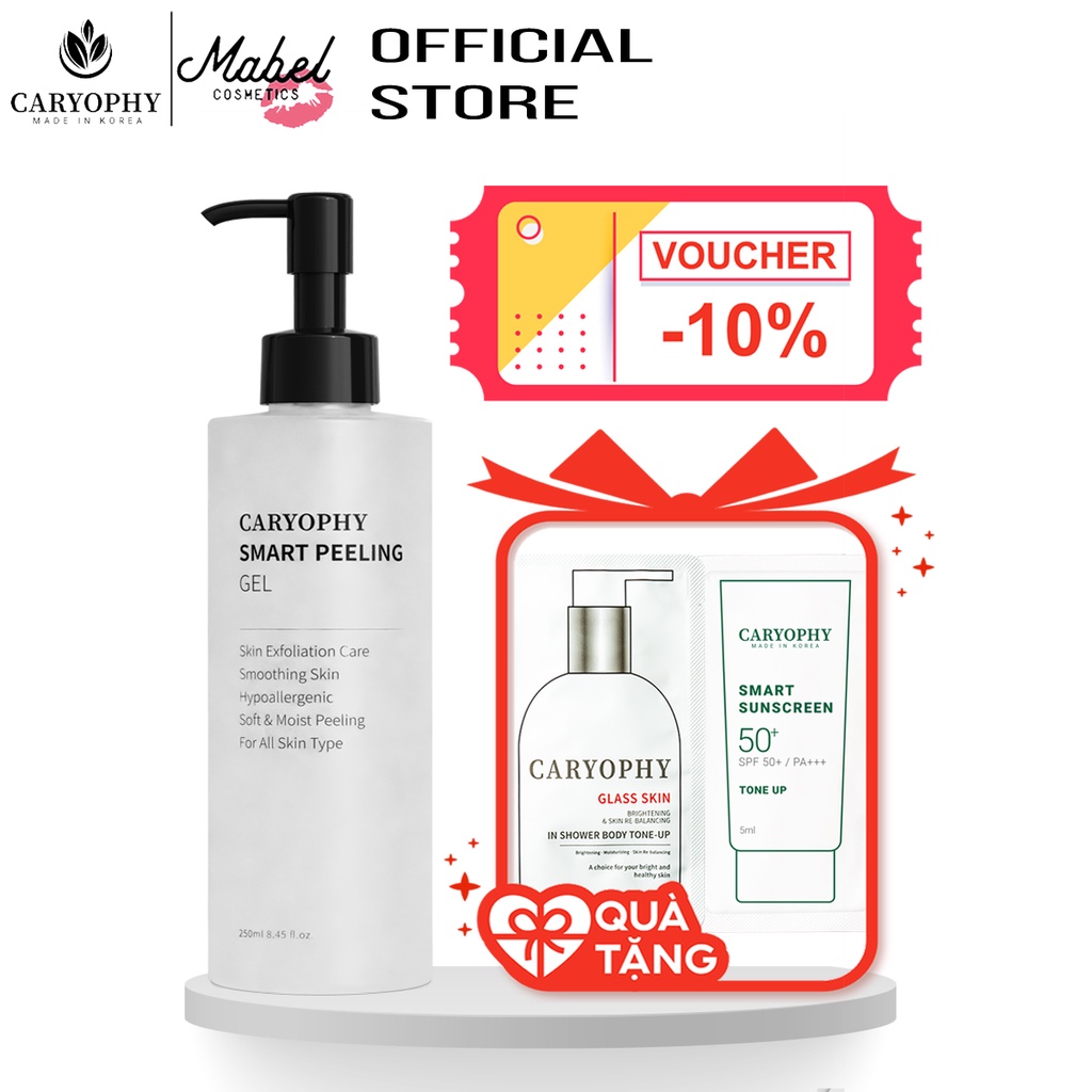 Gel tẩy tế bào chết ngăn ngừa mụn thâm Caryophy Smart Peeling Gel 250ml