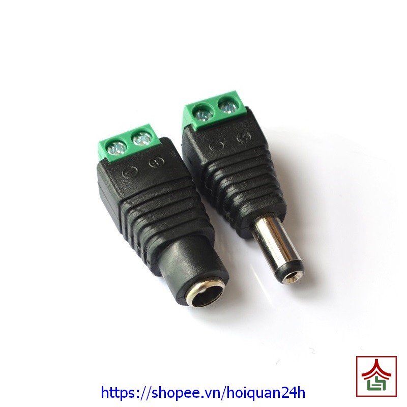 Jack DC 5.5x2.1mm Nối Nhanh Không Cần Hàn Dây, Giắc 5.5