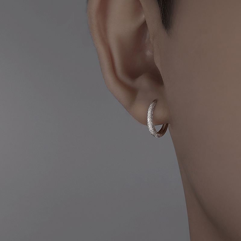 Bông tai bạc 19A1526 lấp lánh đơn giản dễ phối đồ hợp thời trang