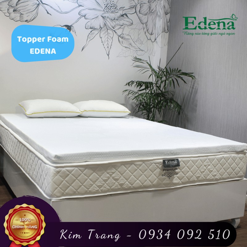 [FREESHIP] Tấm gòn lót, làm mềm nệm Topper Foam Edena - CHÍNH HÃNG