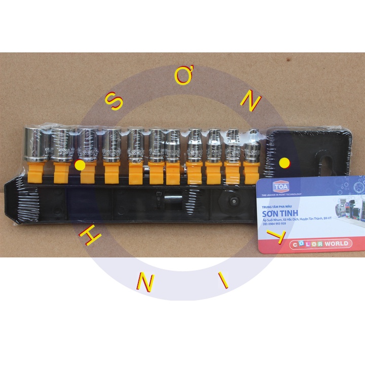 BỘ TUÝP 13 MÓN 1/4 HỆ INCH CÔNG NGHIỆP TOLSEN 15390