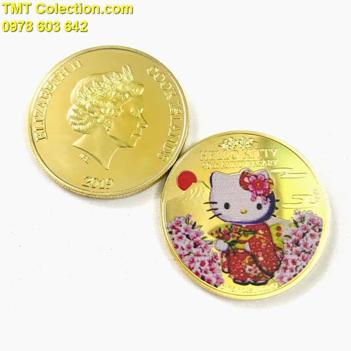 Xu kỷ niệm Mèo Kitty Vàng; sản phẩm của nét văn hóa kawaii (dễ thương) trong nền văn hóa hiện đại của Nhật Bản- SP005312