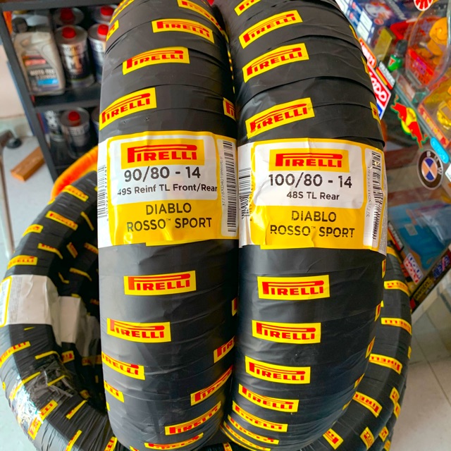 Vỏ Xe Pirelli DIABLO ROSSO SPORT Size Zin Honda Vario 150 Đời 2019 - Honda Air Blade 150 2020