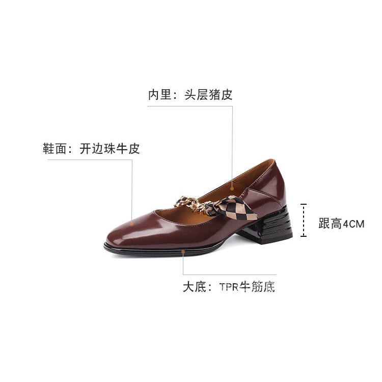 Giày Búp Bê Mũi Vuông Phong Cách Retro Pháp Thời Trang Mùa Xuân 2022 Mới Cho Nữ